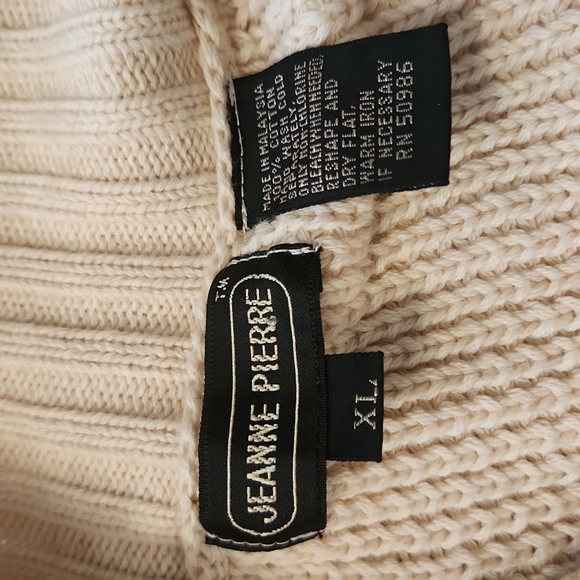 Jeanne Pierre Cotton Sweater Jacket - Picture 3 of 3